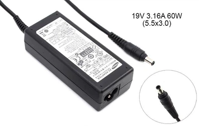 Блок питания для ноутбука Toshiba 19v 3.16a 60w 5.5x3.0 or 5.0x3.0mm (+pin) (Как оригинал) 1 день гар. 4430803