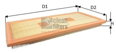 Фильтр воздушный MB E-CLASS (W212)/C-CLASS (W204) 3.5 11- Clean Filters (MA3481)