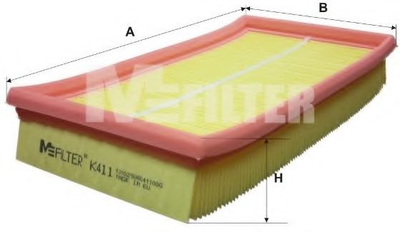 Фільтр повітряний Connect 02-/Focus 99-04 MFilter (K411)