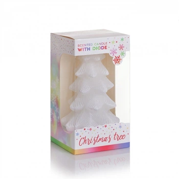 Свічка з діодом Bartek Candles Різдвяна ялинка в коробці 8*15см