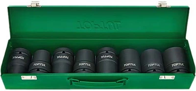 Набор головок ударных Toptul 1" 27-41 мм 8 шт (GDAD0809)