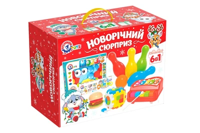 Новорічний набір іграшок (6 в 1), Технок 37*28*20см 8829