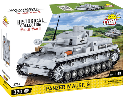 Klocki konstrukcyjne Cobi II Wojna Światowa Czołg Panzer IV 390 elementów (COBI-2714)