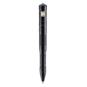 Тактична ручка Fenix ​​із ліхтариком чорна T6-Black