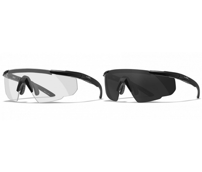 Тактичні окуляри WILEY X SABER ADV Smoke/Clear Matte Black Frame (2 лінзі)