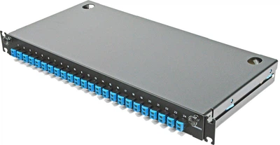 Оптическая панель Corning 24xLC Duplex адаптера, SM, OS2 1U Черная (LAN1-48AE-PGTL-B)