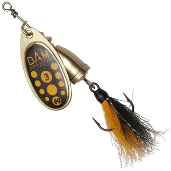 Блесна DAM Effzett Executor Dressed Spinner с бородкой 3 г Blacky (60496)