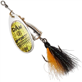 Блесна DAM Effzett Executor Dressed Spinner с бородкой 3 г Reflex Gold (60495)
