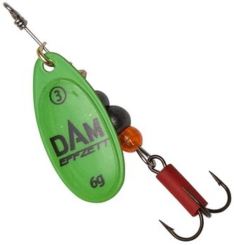 Блесна DAM Effzett Fluo Spinner 3 г Green (60659)