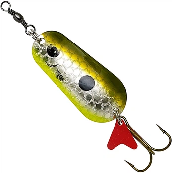 Блесна DAM Effzett Standard Spoon 30 г 6.5 см Olive/Silver UV (69607)