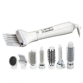Стайлер багатофункціональний прилад для укладання волосся 8 в 1 Gemei Professional Hot Air Styler GM-4832 фен щітка