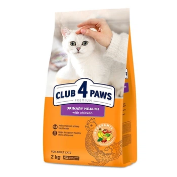 Сухий корм Club 4 Paws Premium для підтримки здоров'я сечовивідної системи котів 2кг