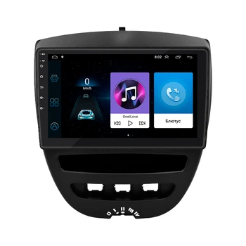 Штатная магнитола Lesko для Peugeot 107 I 2005-2009 экран 10" 1/16Gb/ Wi-Fi Optima GPS Android Пежо