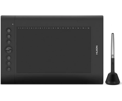Графический планшет Huion H610Pro V2 10" х 6.25" Черный (H610Pro V2)