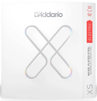 Струны с покрытием для электрогитары D'Addario XSE1052 XS Coated Electric Guitar Strings, Light Top Heavy Bottom (10-52)