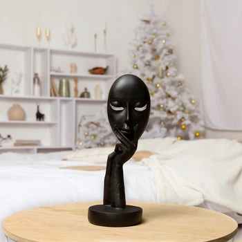 Статуэтка MBM HOME "Маска" DH-ST-03 BLACK Черная
