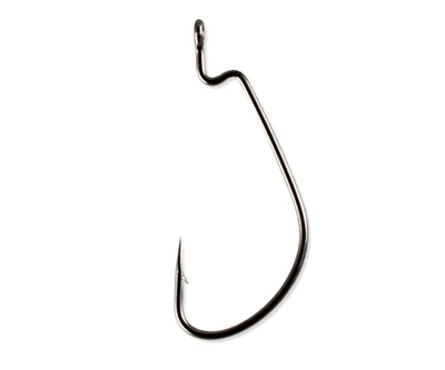 Оффсетный крючок OWNER №4 J Hook Cutting Point 6шт кольцо Black,,5140-071
