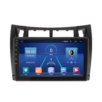 Штатная магнитола 9" Lesko для Toyota Yaris II Рестайлинг 2009-2012 Top 6/128 4G WiFi GPS Тойота