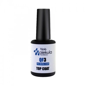 Закрепитель для гель-лака без липкого слоя Molekula QF3 No Sticky Top Coat 12 мл