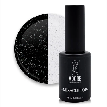 Закрепитель для гель-лака ADORE Miracle Top №4 Silver Shimmer 7,5 мл
