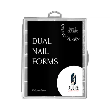 Формы для наращивания ногтей ADORE Dual Nail Forms Type 3 Classic 120 шт