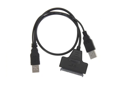 Кабель-переходник Digital USB 2.0 на SATA 22 (7+15) pin c доп. питанием (1002-529-00)