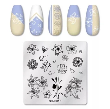 Пластина для стемпинга Nail Stamping Plate SR-S010