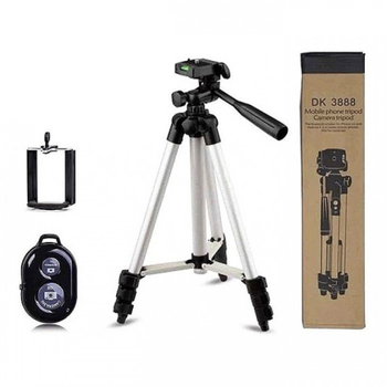 Штатив Weifeng TRIPOD 3888 для телефону та камери алюмієвий тринога з пультом Bluetooth Чорний (10157)
