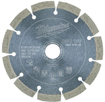 Диск алмазный Milwaukee DSU 150, Ø150 мм (4932373148)
