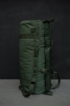 Сумка баул-рюкзак війсковий Оберіг 85л 80*36 см олива темна