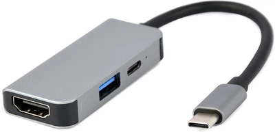 USB-хаб Cablexpert USB-C 3-в-1 (USB/HDMI/PD) (A-CM-COMBO3-02)