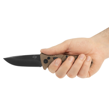 Складаний Пружинний Ніж Boker Plus Strike Spearpoint Coyote (01BO424)