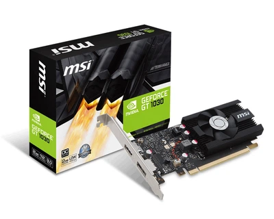Видеокарта GF GT 1030 2GB GDDR5 Low Profile OCV1 MSI (GeForce GT 1030 2G LP OC)