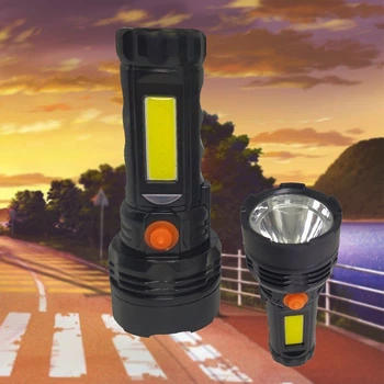 Ручной фонарь светодиодный с usb зарядкой 3W Panther PT-8915В LED фонарик карманный аккумуляторный портативный