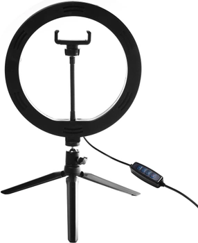Набор блогера XoKo BS-300 + микрофон + пульт ДУ LED 26 см (BS-300+)