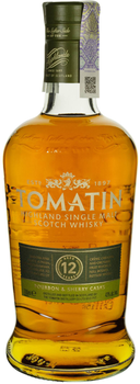 Віскі Tomatin 12 Y.O. 0.7 л 43% (5018481100213_S)