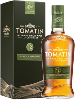 Віскі Tomatin 12 Y.O. 0.7 л 43% (5018481100213)