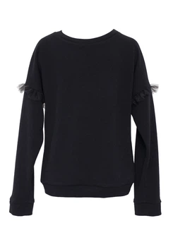 Джемпер для девочки SLY 502A/S/19 черный 146