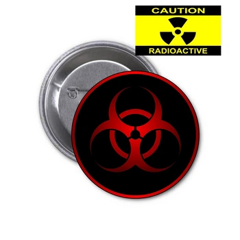 Значок Radiation Nuclear Радиация #05