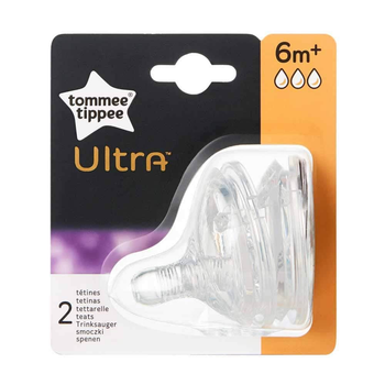 Силіконові соски Ultra Tommee Tippee 6м (42401068)