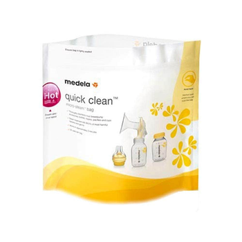 Пакети Medela Quick Clean Microwave Bags для парової стерилізації в мікрохвильовій печі 5 шт (008.0065)