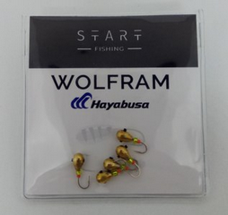 Мормышка вольфр. Start Fishing Капля с отверстием кр. № 18 Gold 3 мм 0,4 г 022-030-1