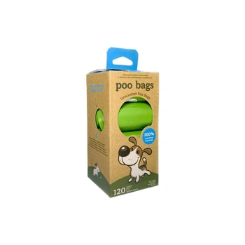 Пакети для прибирання за собаками Poo Bags без запаху 120шт (8 рулонів)