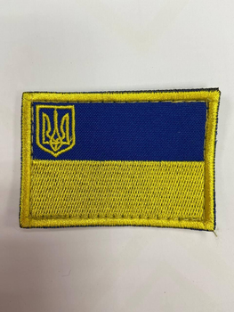 Нашивка M-Tac прапор Украины с Гербом в углу (00-00006735)