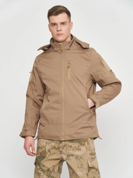 Тактична утеплена куртка Combat Tactical 44267 L Бежева (4070408874438)