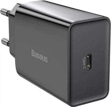 Мережевий зарядний пристрій Baseus Speed Mini Quick Charger 20W 1xType-C чорний (CCFS-SN01)