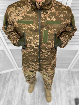 Тактическая теплая зимняя военная куртка - бушлат Tactic, Камуфляж: Пиксель, Размер: XXXL