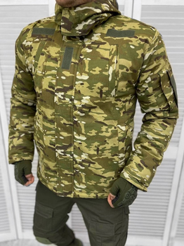 Тактична тепла зимова військова куртка - бушлат Tactic, Камуфляж: Мультикам, Розмір: L