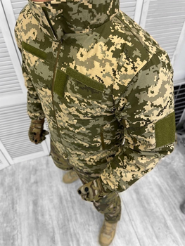 Тактическая теплая зимняя военная куртка - бушлат Ukr-Tac , Камуфляж: Пиксель ВСУ, Размер: L