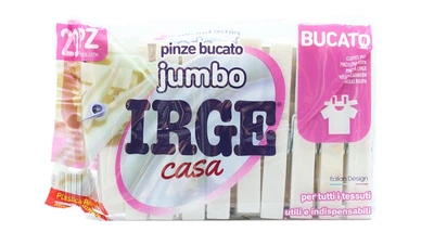 Прищепки для белья Irge пластмассовые Jumbo 20 шт